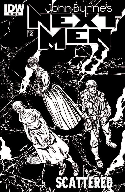 Cover for John Byrne's Next Men (IDW, 2010 series) #2 [Sketch Cover]