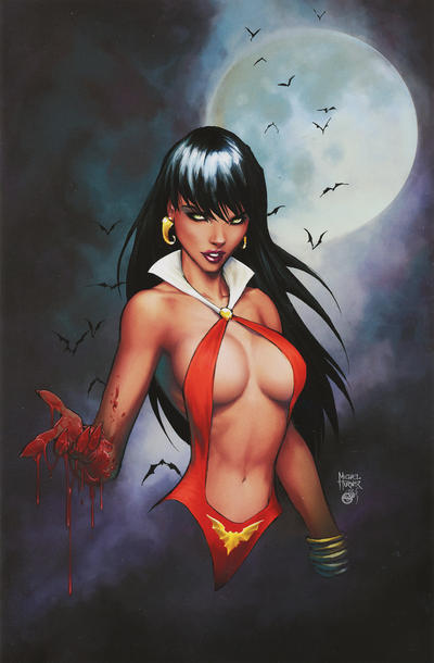 Cover for Vampirella Strikes (Dynamite Entertainment, 2013 series) #1 [Michael Turner "Virgin art" cover]