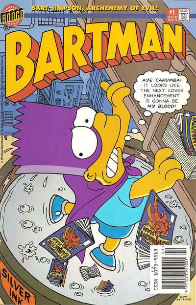 Cover for Bartman (Bongo, 1993 series) #1 [Newsstand with ISSN, no poster]
