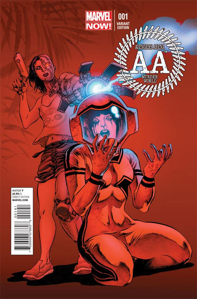 Cover for Avengers Arena (Marvel, 2013 series) #1 [Variant Cover by Mike Perkins]
