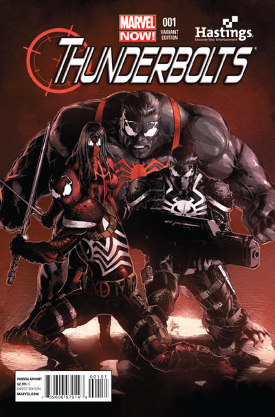 Cover for Thunderbolts (Marvel, 2013 series) #1 [Hastings Variant]