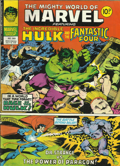 Cover for The Mighty World of Marvel (Marvel UK, 1972 series) #303