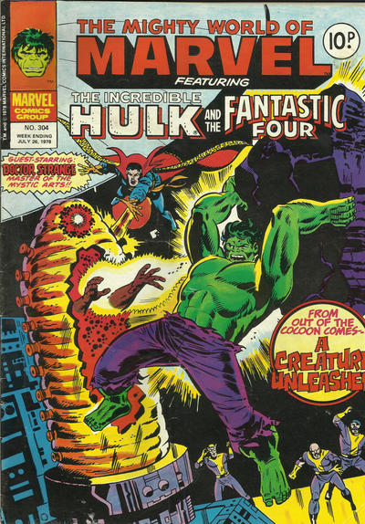 Cover for The Mighty World of Marvel (Marvel UK, 1972 series) #304