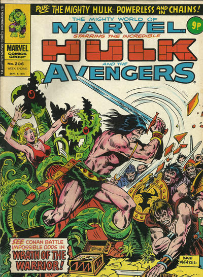 Cover for The Mighty World of Marvel (Marvel UK, 1972 series) #206