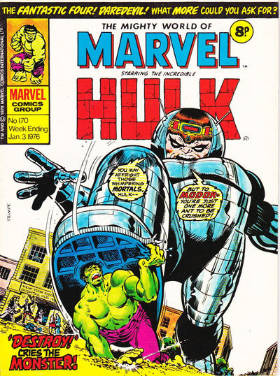 Cover for The Mighty World of Marvel (Marvel UK, 1972 series) #170