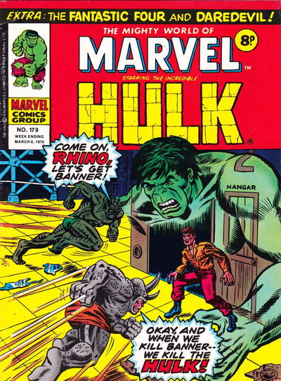 Cover for The Mighty World of Marvel (Marvel UK, 1972 series) #179