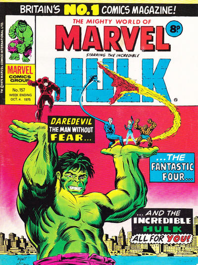 Cover for The Mighty World of Marvel (Marvel UK, 1972 series) #157