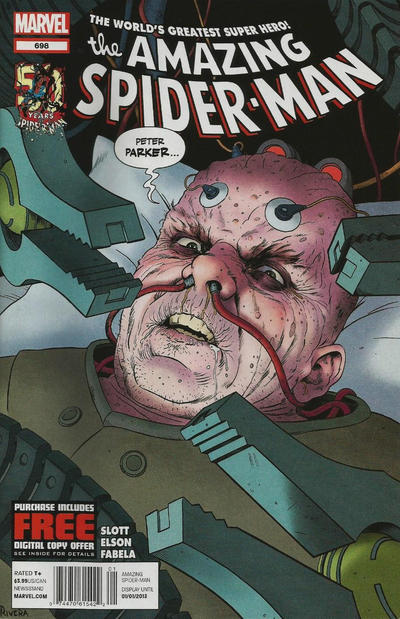 Cover for The Amazing Spider-Man (Marvel, 1999 series) #698 [Newsstand]