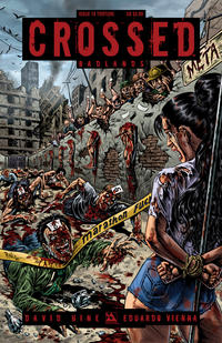 Cover for Crossed Badlands (Avatar Press, 2012 series) #18 [Torture Variant Cover by Raulo Caceres]