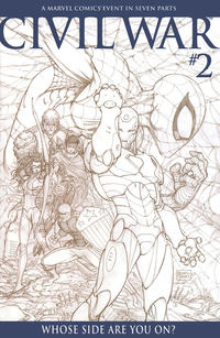 Cover Thumbnail for Civil War (Marvel, 2006 series) #2 [Retailer Incentive Sketch Cover]