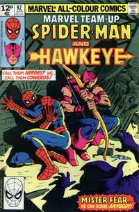 Cover for Marvel Team-Up (Marvel, 1972 series) #92 [British]