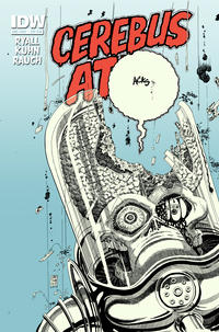 Cover Thumbnail for Mars Attacks Zombies vs. Robots (IDW, 2013 series) [Mars Attacks Cerebus variant]