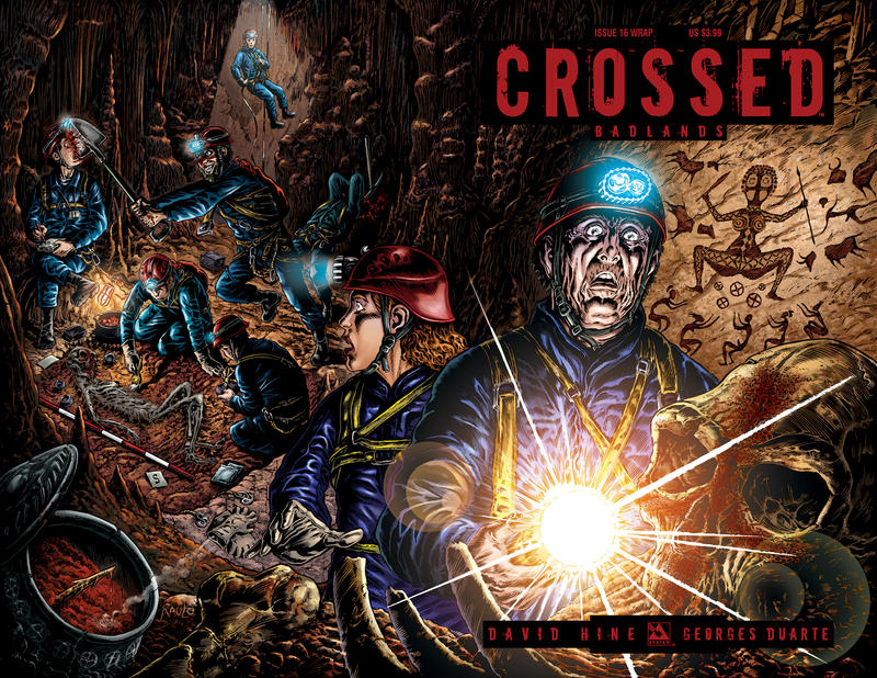 Cover for Crossed Badlands (Avatar Press, 2012 series) #16 [Wraparound Variant Cover by Raulo Caceres]