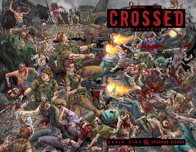Cover for Crossed Badlands (Avatar Press, 2012 series) #17 [Wraparound Variant Cover by Gianluca Pagliarani]