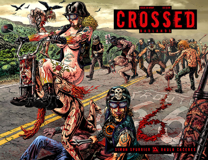 Cover for Crossed Badlands (Avatar Press, 2012 series) #20 [Wraparound Variant Cover by Raulo Caceres]