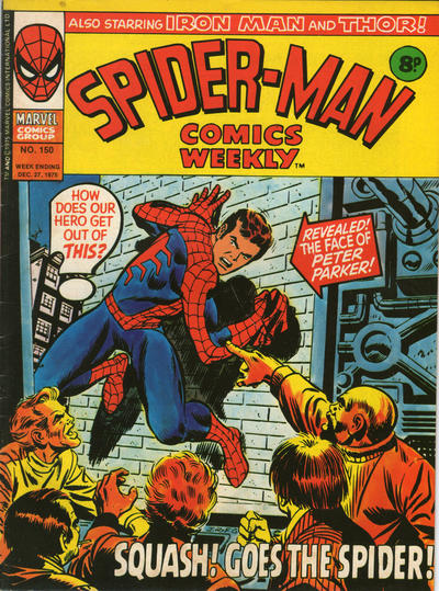 Cover for Spider-Man Comics Weekly (Marvel UK, 1973 series) #150