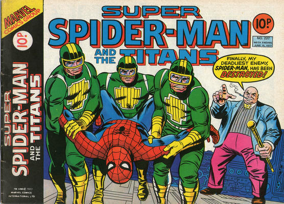 Cover for Super Spider-Man (Marvel UK, 1976 series) #227