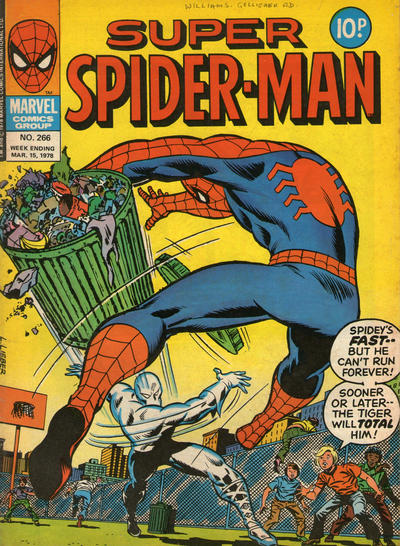 Cover for Super Spider-Man (Marvel UK, 1976 series) #266