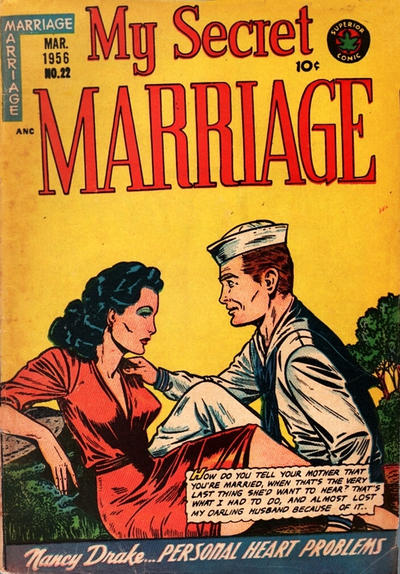 Cover for My Secret Marriage (Superior, 1953 series) #22
