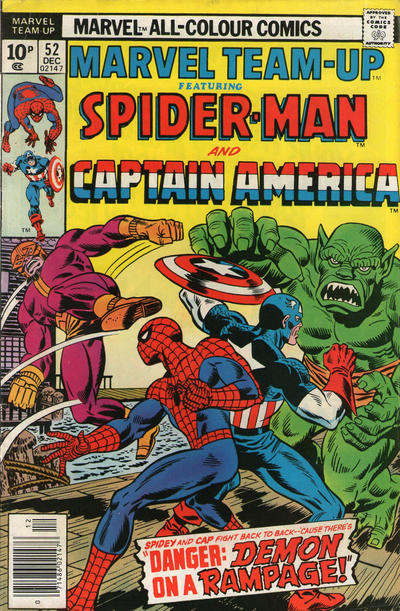 Cover for Marvel Team-Up (Marvel, 1972 series) #52 [British]