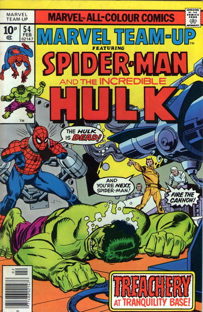 Cover for Marvel Team-Up (Marvel, 1972 series) #54 [British]