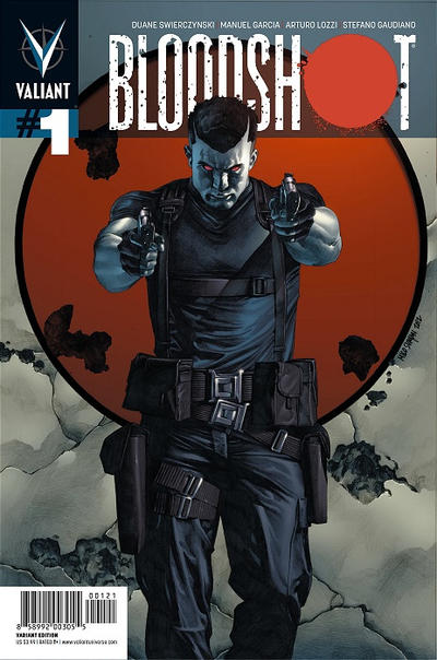 Cover for Bloodshot (Valiant Entertainment, 2012 series) #1 [Cover B - Pullbox Edition - Mico Suayan]