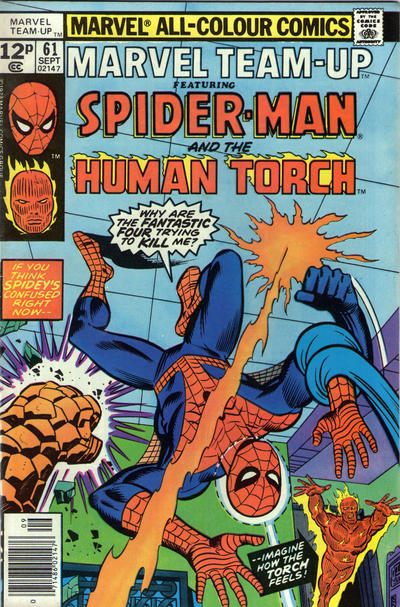 Cover for Marvel Team-Up (Marvel, 1972 series) #61 [British]