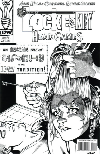 Cover for Locke & Key: Head Games (IDW, 2009 series) #3 [Retailer Incentive Sketch Cover]