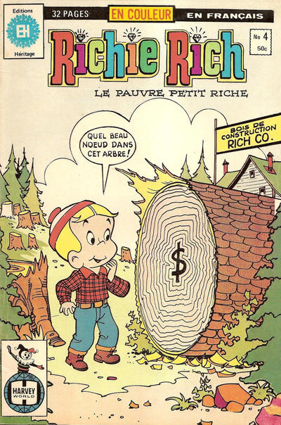 Cover for Richie Rich (Editions Héritage, 1978 series) #4