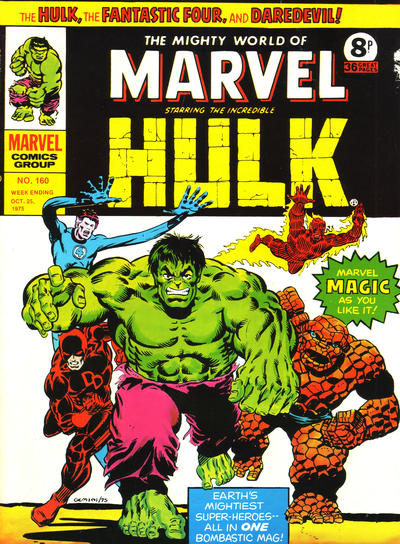 Cover for The Mighty World of Marvel (Marvel UK, 1972 series) #160