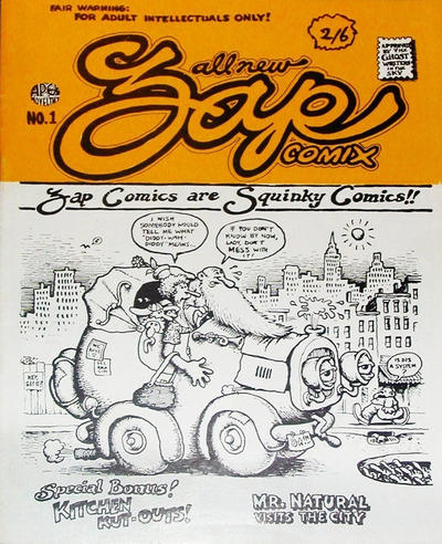 Cover for Zap Comix (Apex Novelties, 1967 series) #1 [British]
