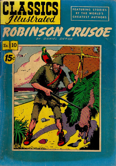 Cover for Classics Illustrated (Gilberton, 1947 series) #10 [HRN 51] - Robinson Crusoe