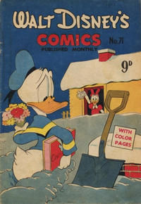 Cover Thumbnail for Walt Disney's Comics (W. G. Publications; Wogan Publications, 1946 series) #71