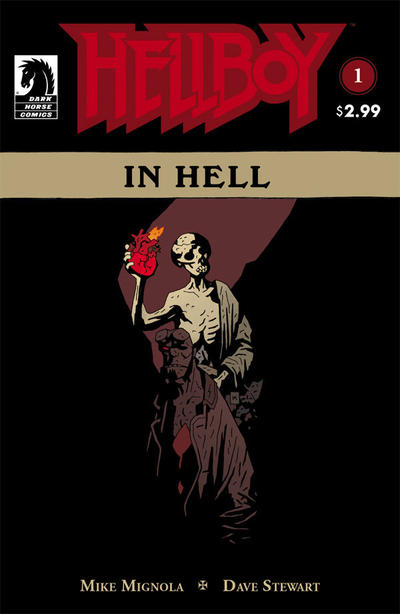 Cover for Hellboy in Hell (Dark Horse, 2012 series) #1 [Second Printing]