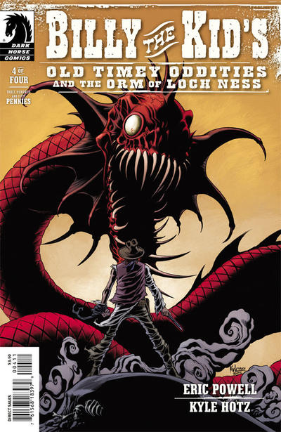 Cover for Billy the Kid's Old Timey Oddities and the Orm of Loch Ness (Dark Horse, 2012 series) #4