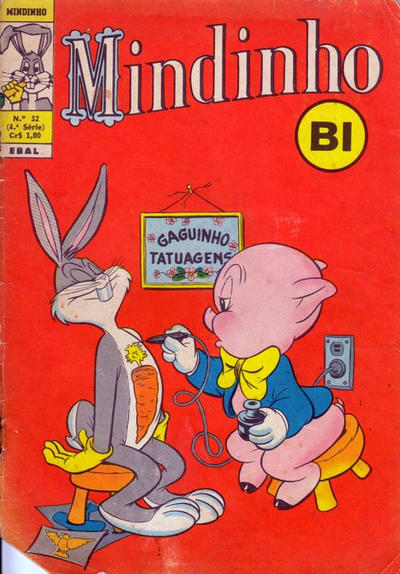Cover for Mindinho [Bugs Bunny] (Editora Brasil-América [EBAL], 1949 series) #32