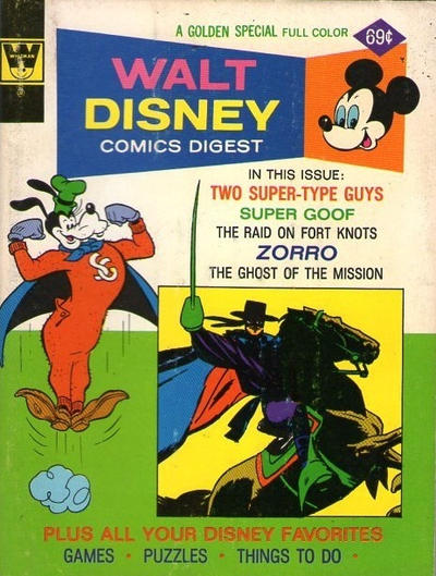 Cover for Walt Disney Comics Digest (Western, 1968 series) #52 [Whitman]