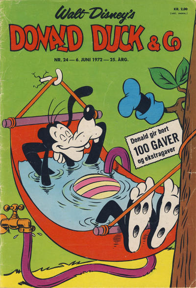Cover for Donald Duck & Co (Hjemmet / Egmont, 1948 series) #24/1972