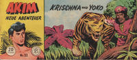 Cover Thumbnail for Akim Neue Abenteuer (Lehning, 1956 series) #52