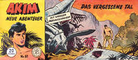 Cover Thumbnail for Akim Neue Abenteuer (Lehning, 1956 series) #61