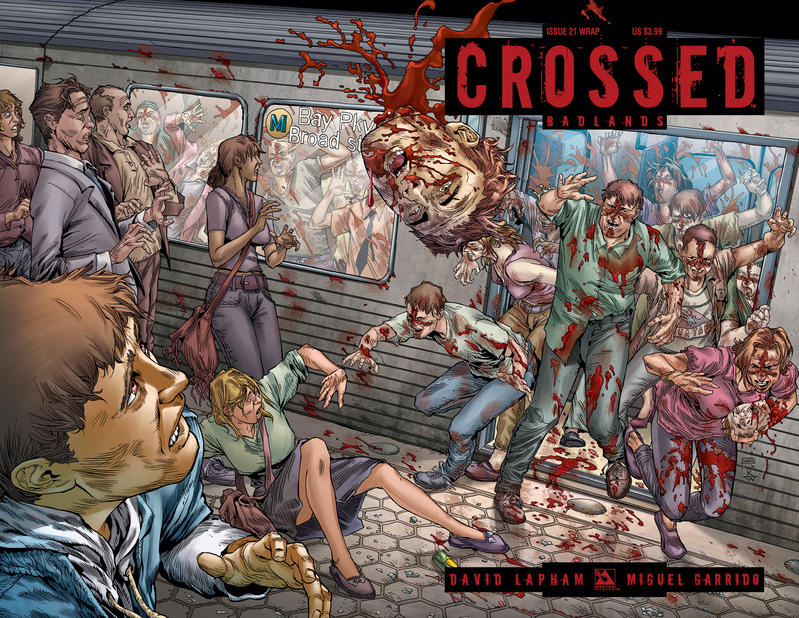 Cover for Crossed Badlands (Avatar Press, 2012 series) #21 [Wraparound Variant Cover by Gianluca Pagliarani]