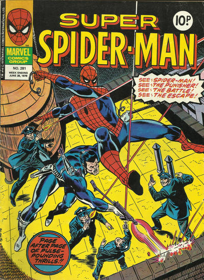 Cover for Super Spider-Man (Marvel UK, 1976 series) #281