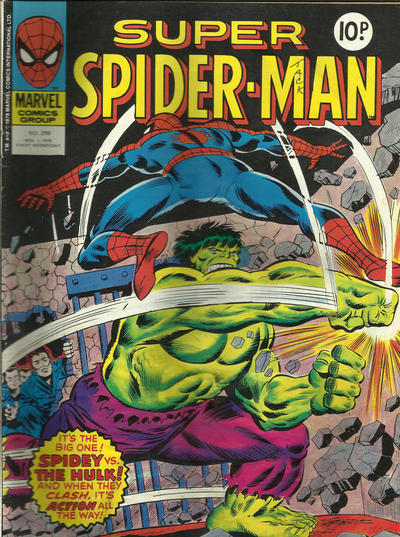 Cover for Super Spider-Man (Marvel UK, 1976 series) #299