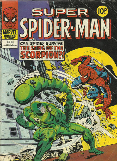 Cover for Super Spider-Man (Marvel UK, 1976 series) #310