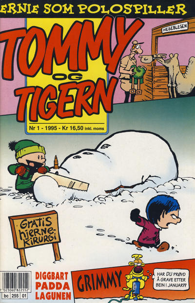 Cover for Tommy og Tigern (Bladkompaniet / Schibsted, 1989 series) #1/1995