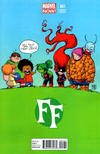 Cover for FF (Marvel, 2013 series) #1 [Variant Cover by Skottie Young]