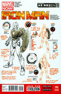 Cover Thumbnail for Iron Man (Marvel, 2013 series) #2 [Design Variant by Carlo Pagulayan]