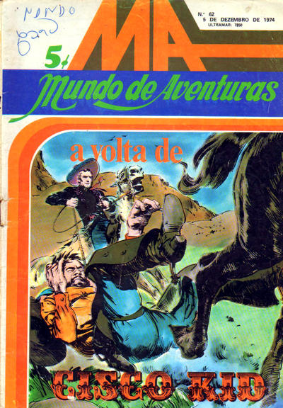 Cover for Mundo de Aventuras (Agência Portuguesa de Revistas, 1973 series) #62
