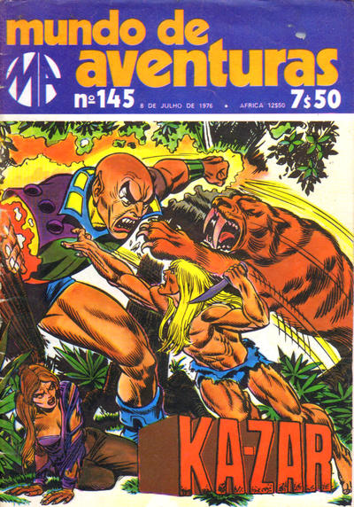 Cover for Mundo de Aventuras (Agência Portuguesa de Revistas, 1973 series) #145