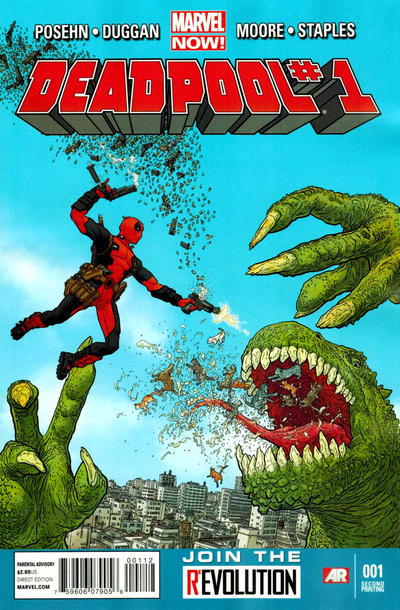 Cover for Deadpool (Marvel, 2013 series) #1 [2nd Printing Cover by Geof Darrow]